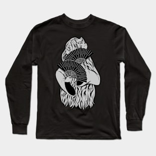 Masked by Hair Long Sleeve T-Shirt